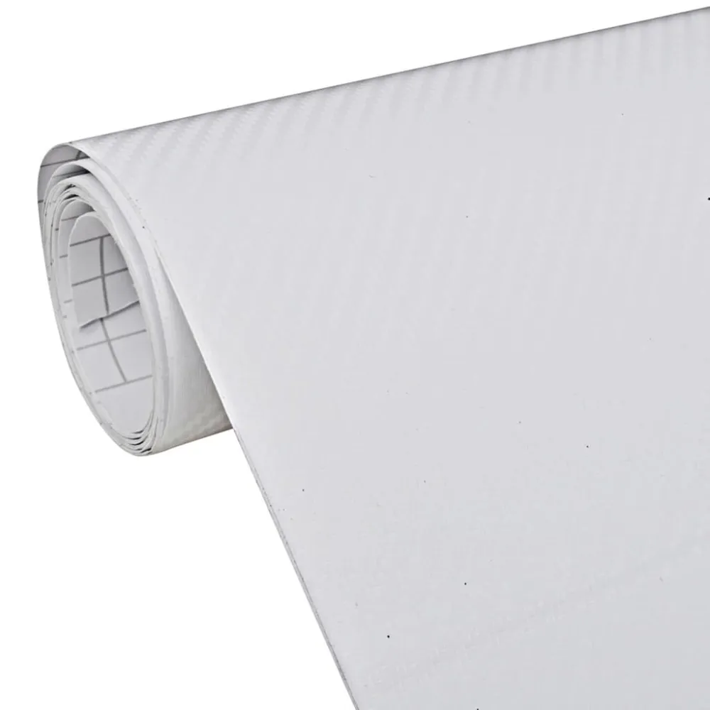 Autofolie 3D 100x150 cm wit compatibel met Ford EcoBoost
