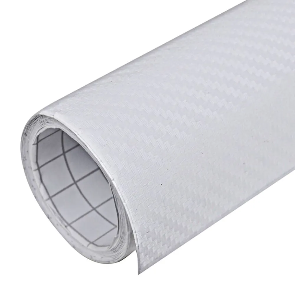 Autofolie 3D 100x150 cm wit compatibel met Ford EcoBoost