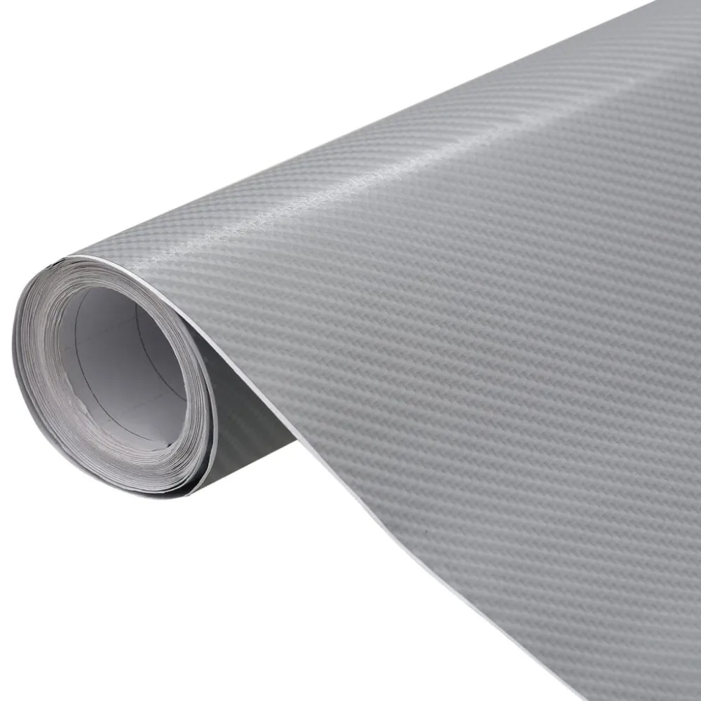 Autofolie 4D 100x150 cm zilverkleurig (Iridium tip)