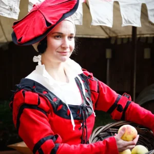 Landsknecht Sleeves Stripes Flora Red/Black met Garantie S