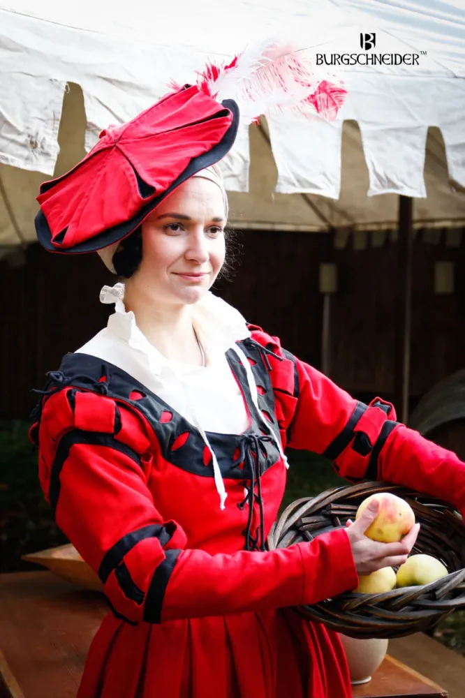 Landsknecht Sleeves Stripes Flora Red/Black met Garantie S