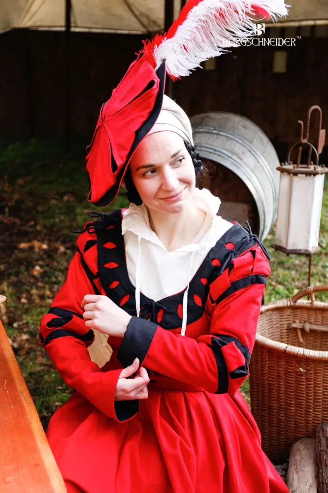 Landsknecht Sleeves Stripes Flora Red/Black met Garantie S
