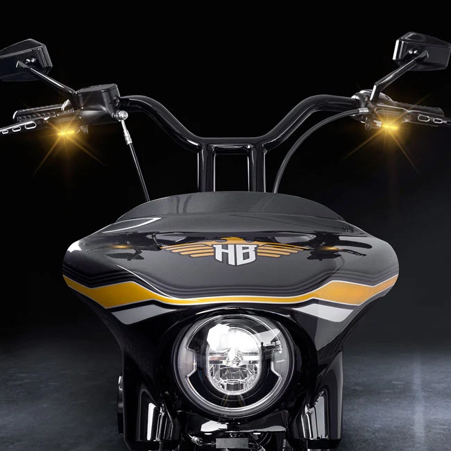 Premium -Grade Intermitentes "Stripes" Bajo El Manillar Para Harley Davidson