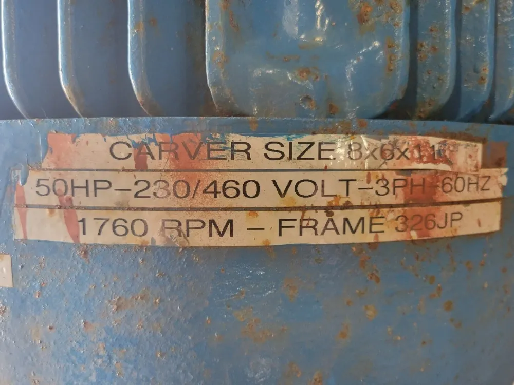 50 hp Centrifugal Pump size 8x6x11