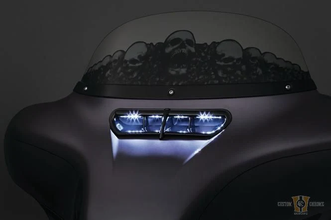 Premium Off-Road Fairing Vent Accent Light Metaalglans LED Harley-Davidson