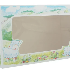 Southern Champion 8 x 12 x 5" Semi Handenvrij Easter Lamb Window Bakery Boxes - #2493