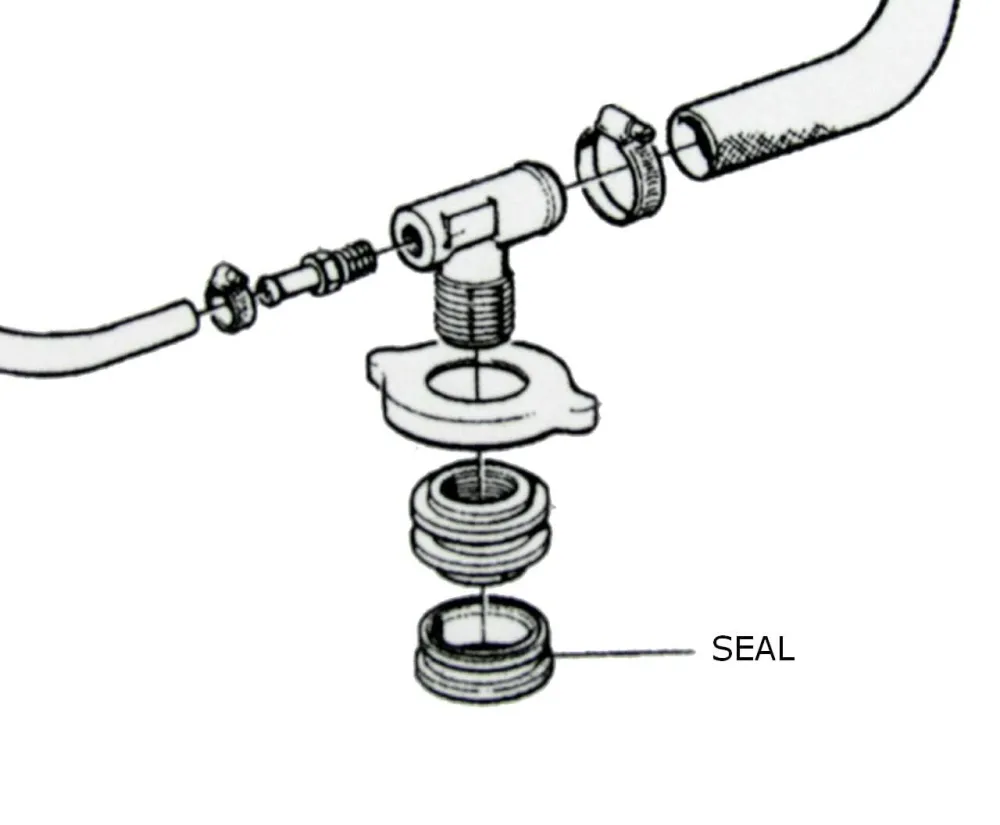 Volvo Penta D2-75 Heat Exchanger Cap Sealing Ring (1543751)