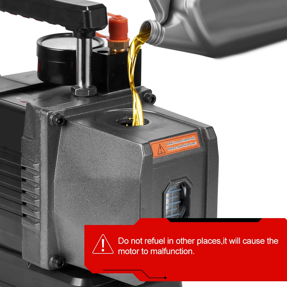 ONEVAN Brushless Accu-aangedreven Single-Stage Vacuum Pump Automotive AC Refrigeration Repair | 18V Makita Battery