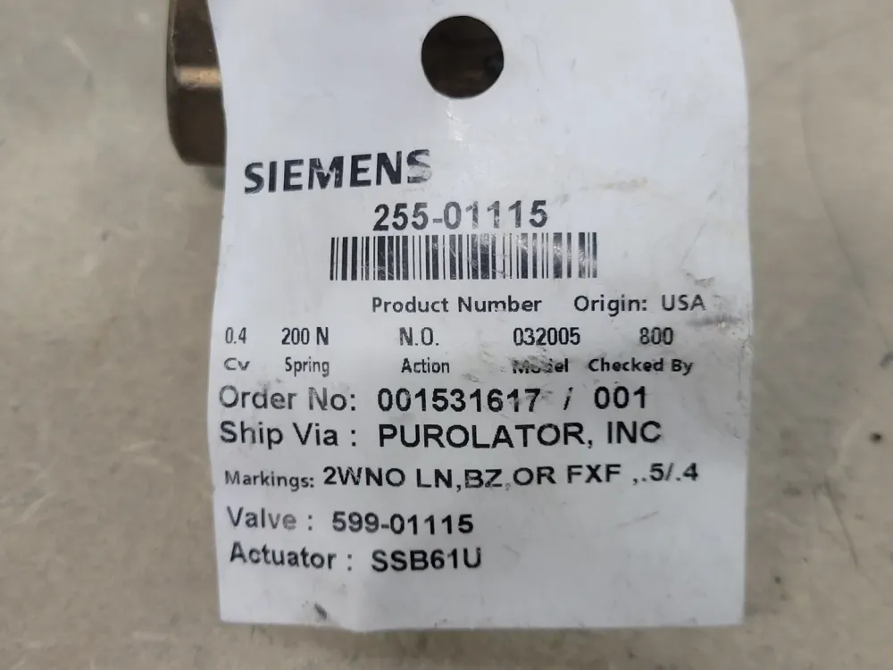 1/2" Class 250 Zone Control Valve Assembly 255-01115 w/ Electronic Actuator