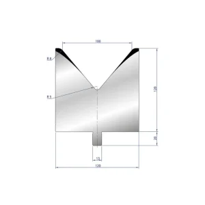Part No. 3223 @ 200mm 80 Degree Enkel V Die