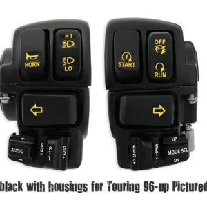 Complete Switch Housing Kit Chroom, Backlight Harley-Davidson
