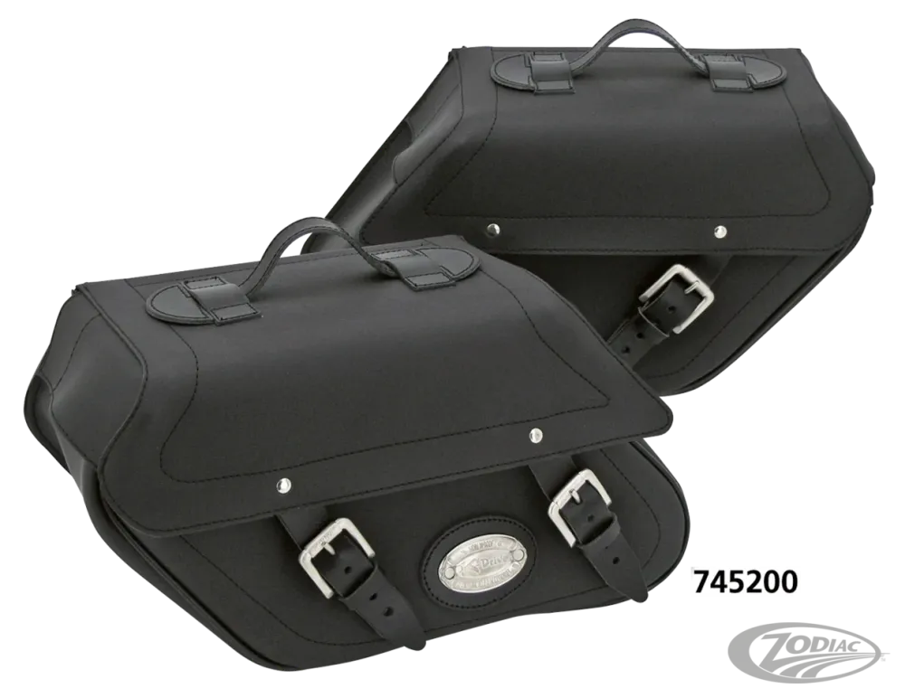 K-Drive leather saddlebag kit XL94-up Harley-Davidson