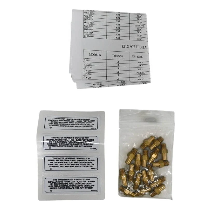 Rheem SP20177A High Altitude Orifice Kit - NG 2001-5000 ft