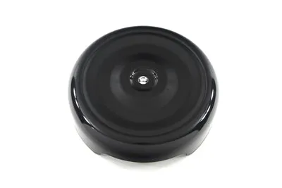 Black Bobber-Style Round Air Cleaner Cover Harley-Davidson