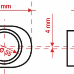 Filtro de aire BMC Tapered Offset-Left Ø55mm - FBPF55-70L