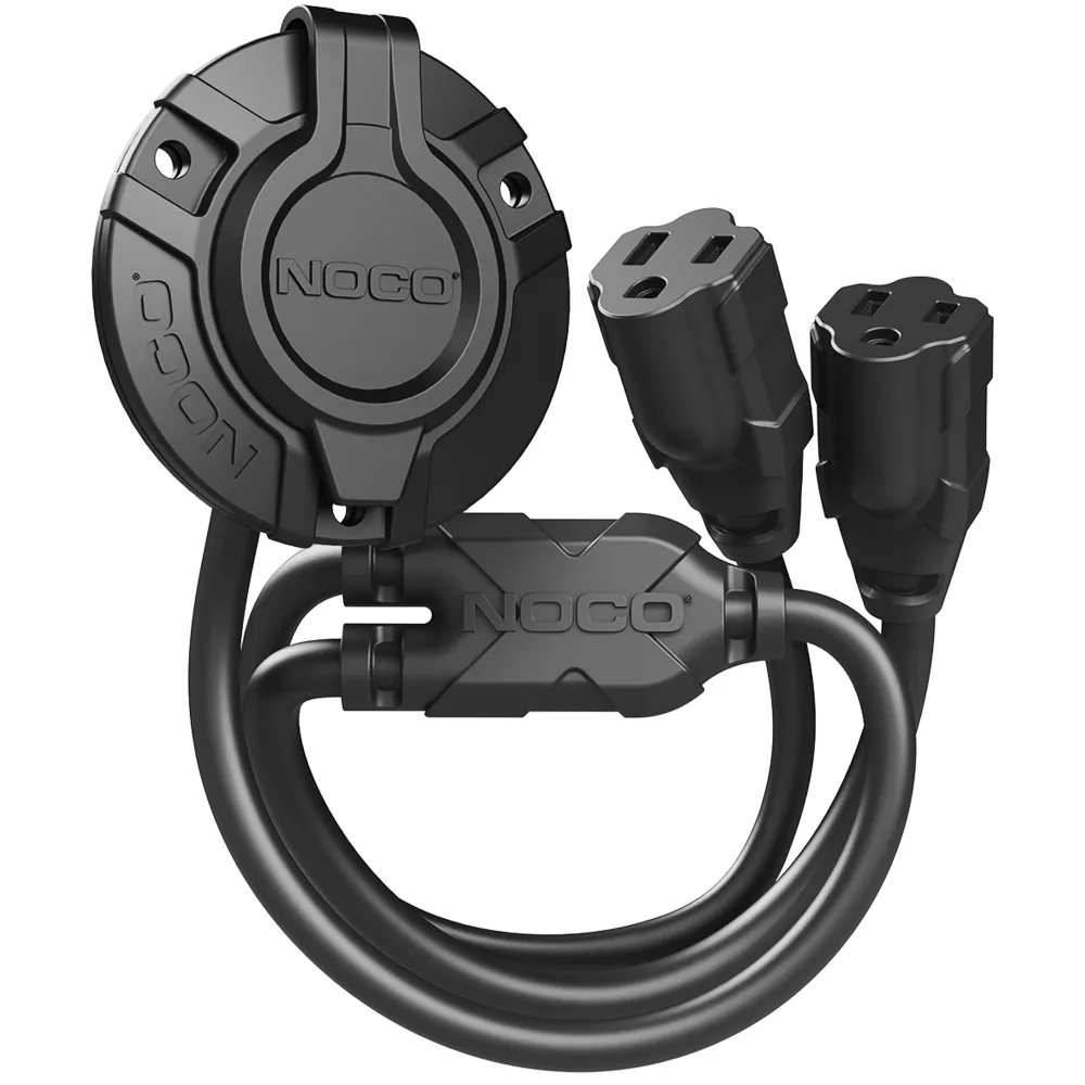 NOCO AC Port Plug w/ Dubbel 18" Extension Cord