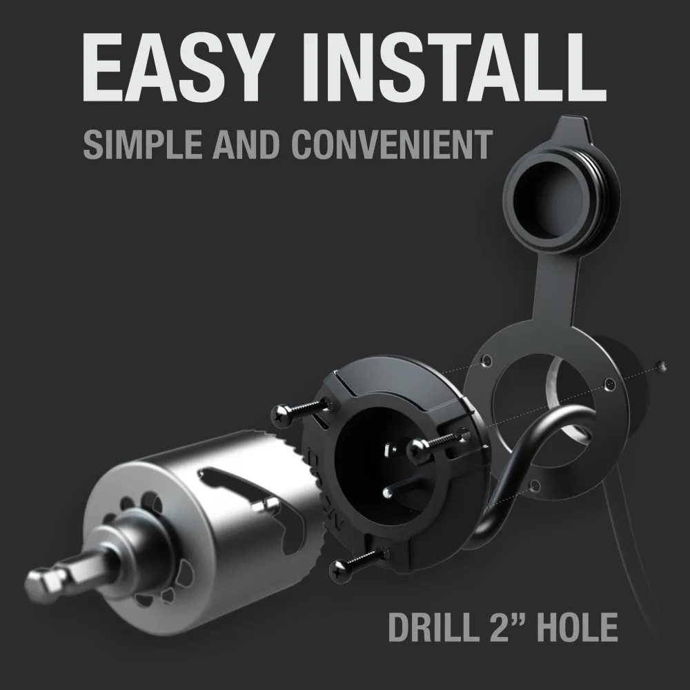 NOCO AC Port Plug w/ Dubbel 18" Extension Cord