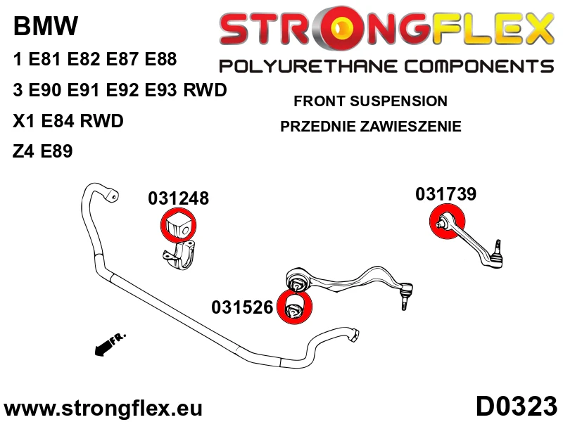 Full suspension bush kit - BMW > Serie 1 > I E81 / E82 / E87 / E88 > E81 / E82 / E87 / E88 |BMW > Serie 3 > V E90 / E91 /...