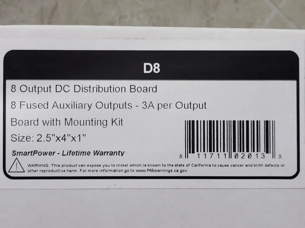 Auxiliary Power Distribution Module D8