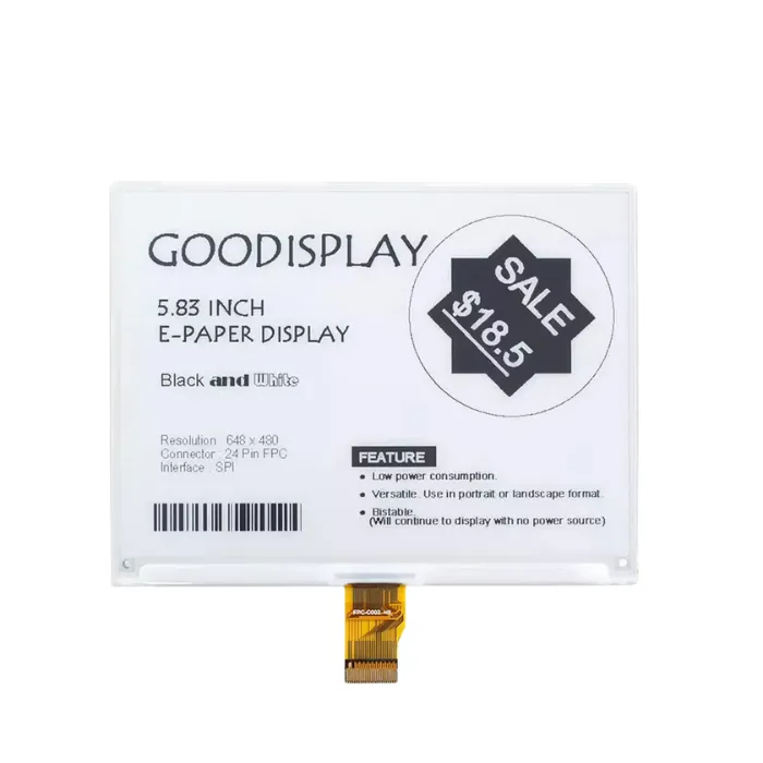 GooDisplay 5.83inch E-Paper Display Module GDEY0583T81