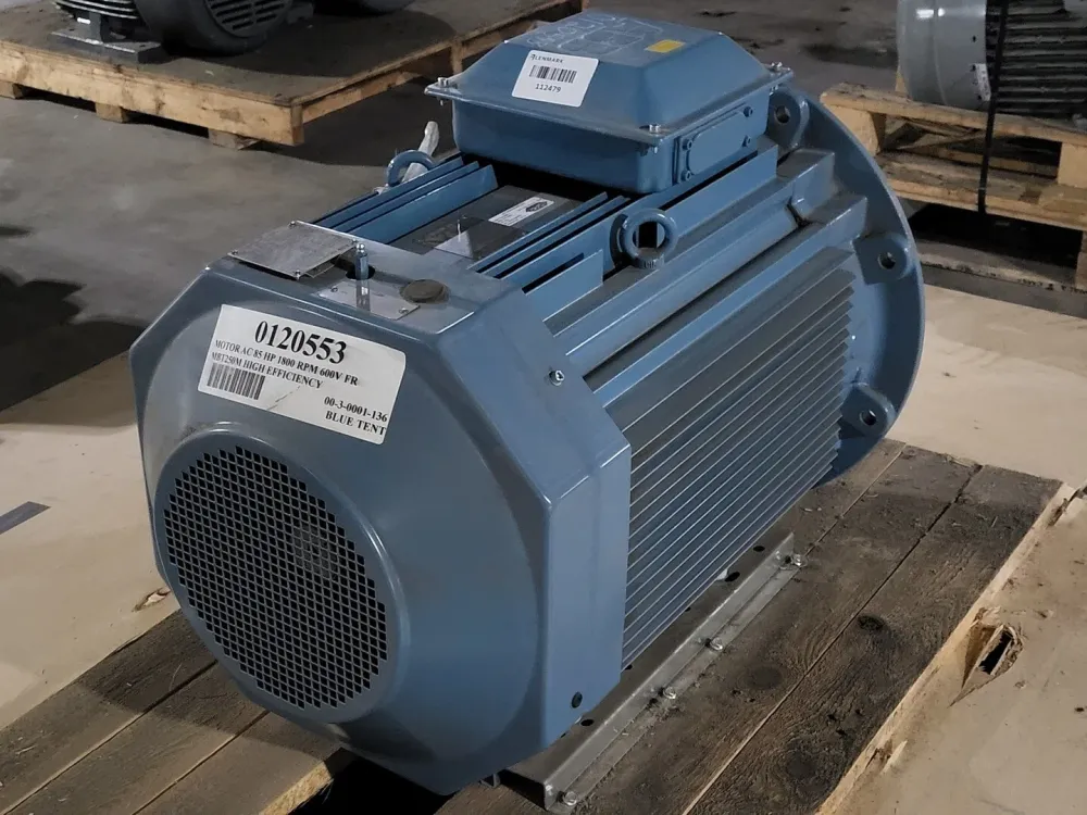 85 hp, 575 volts, 1800 rpm, 250SMA Squirrel Cage Electric Motor 3GAA252210-BEK
