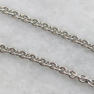 Platinum Rolo Link Chain