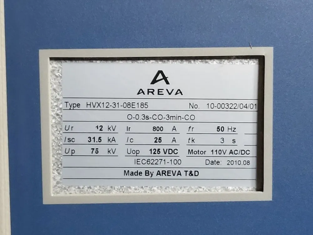 12kV, 800A, Vacuum Circuit Breaker HVX12-31-08E185