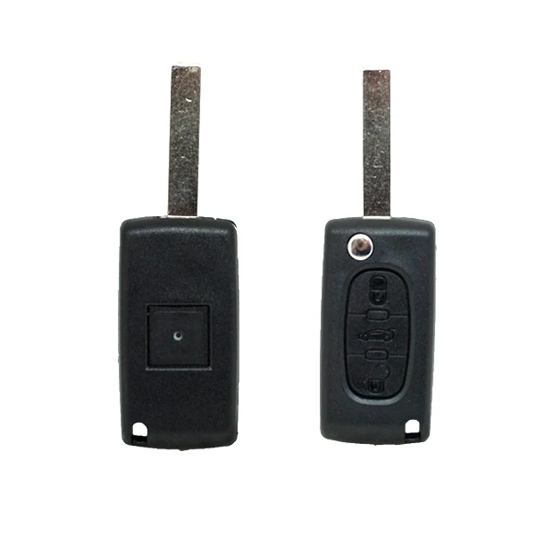 Folding Remote Control Shell 3 Buttons Citroen Peugeot Fiat Psa - Hu83 Profile