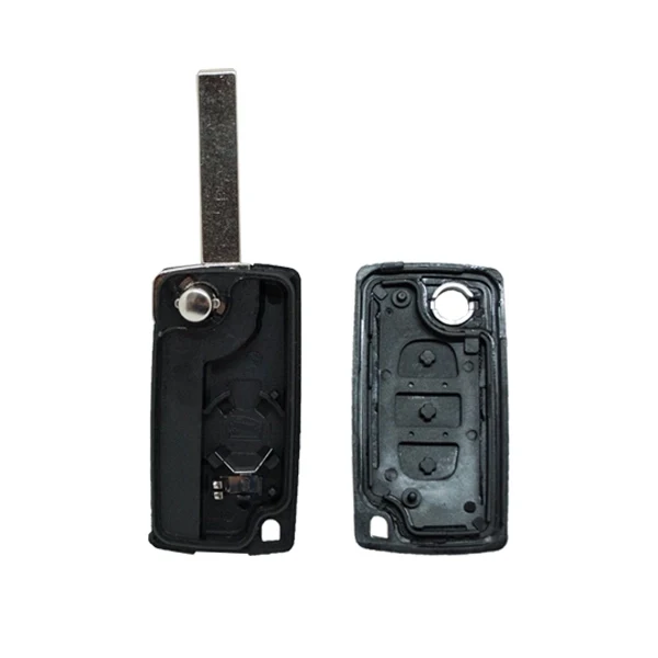 Folding Remote Control Shell 3 Buttons Citroen Peugeot Fiat Psa - Hu83 Profile