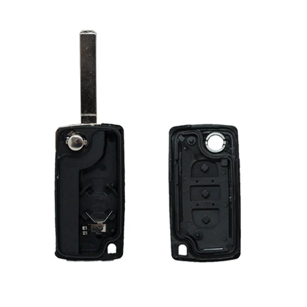 Folding Remote Control Shell 3 Buttons Citroen Peugeot Opel Psa - Va2 Light Profile