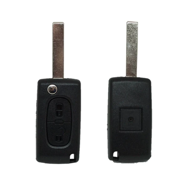 Folding Remote Control Shell 2 Buttons Citroen Peugeot Fiat Psa - Hu83 Profile