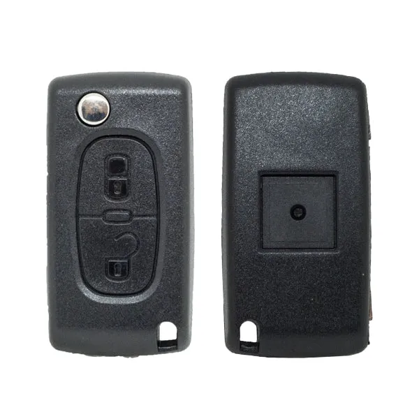 Folding Remote Control Shell 2 Buttons Citroen Peugeot Fiat Psa - Va2 Profile