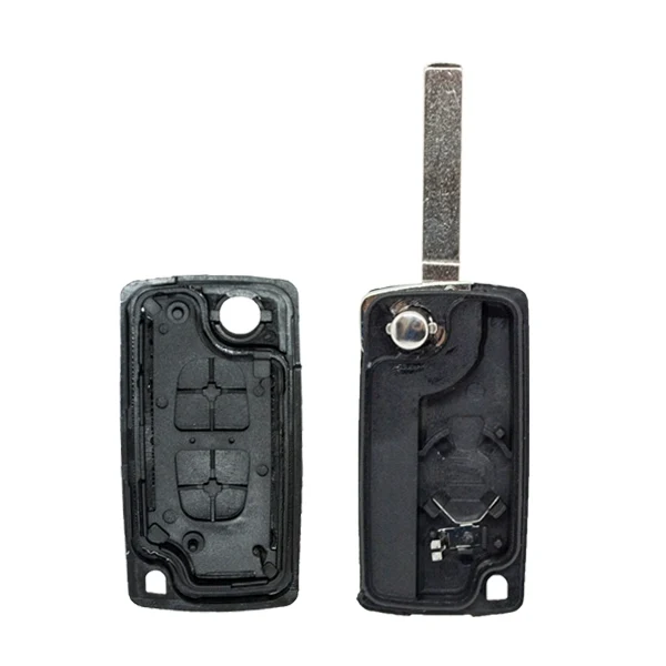 Folding Remote Control Shell 2 Buttons Citroen Peugeot Fiat Psa - Va2 Profile