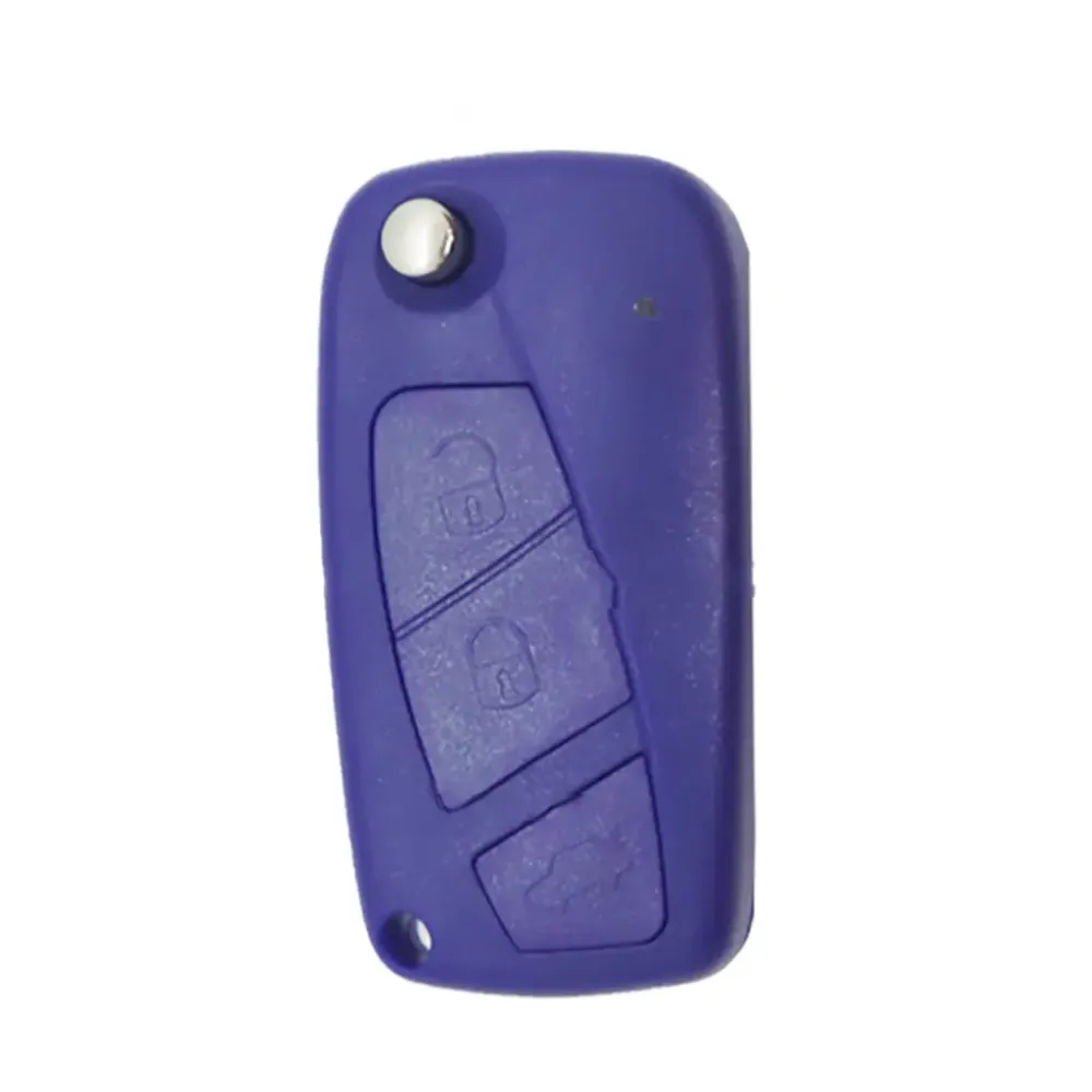 Folding Remote Control Shell 3 Buttons Fiat / Iveco / Peugeot - Sip22 Profile Blauw