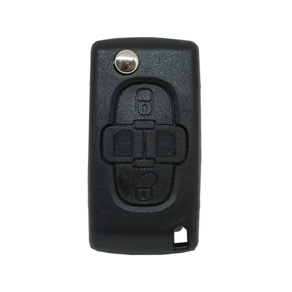 Folding Remote Control Shell 4 Buttons Peugeot Citroen Fiat - Va2 Profile