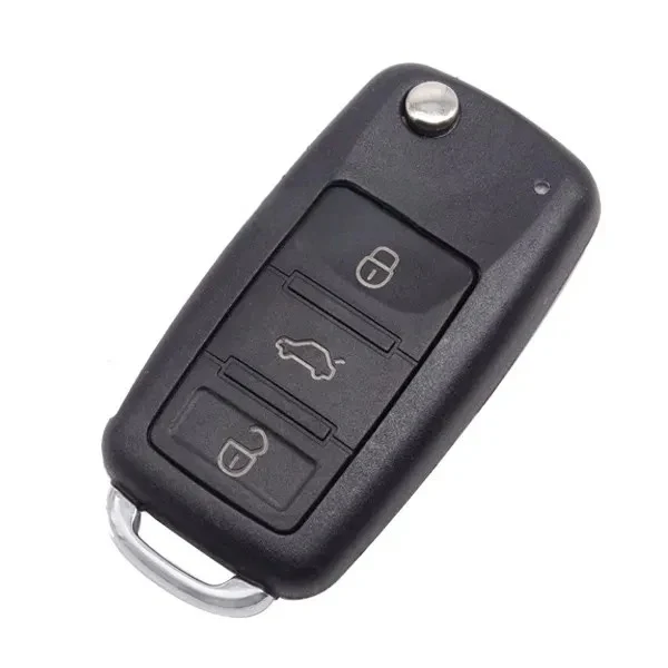 Folding Remote Control Shell Volkswagen Touareg 3 Button - Profile Hu66