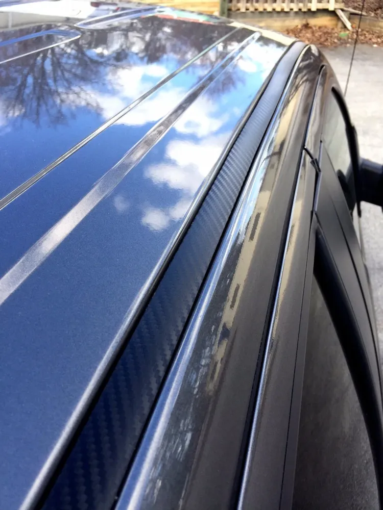 1997-2003 Ford F150 Koolzwart Carbon Fiber Roof Top Trim Molding Kit