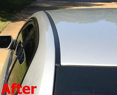 2014-2017 Lexus IS350 IS300 Ebbenhout Carbon Fiber Roof Top Trim Molding Kit