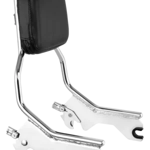 Kit Con Respaldo Cromado Desmontable Para Harley Davidson Low Rider Y Sportglide