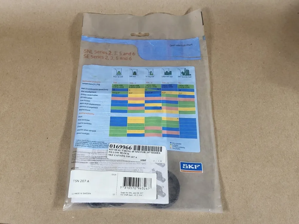 Pillow Block V-Ring Seal Kit 1.77" Bore, TSN207A