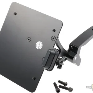 Sidemount License Plate Bracket Kit Ebbenhout Powder Coated Harley-Davidson