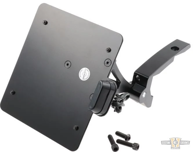 Sidemount License Plate Bracket Kit Ebbenhout Powder Coated Harley-Davidson