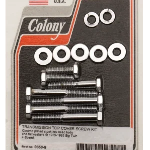 Trans top cover screw kit BT79-85 Metaalglans Harley-Davidson