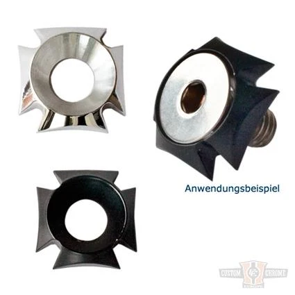 TXT, RR Fend.Mount.Kit Ijzer Cross Blk. 30 30mm Screws Harley-Davidson