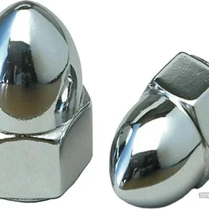Acorn Nut Pack Metaalglans 1/4"-28 UNF Harley-Davidson