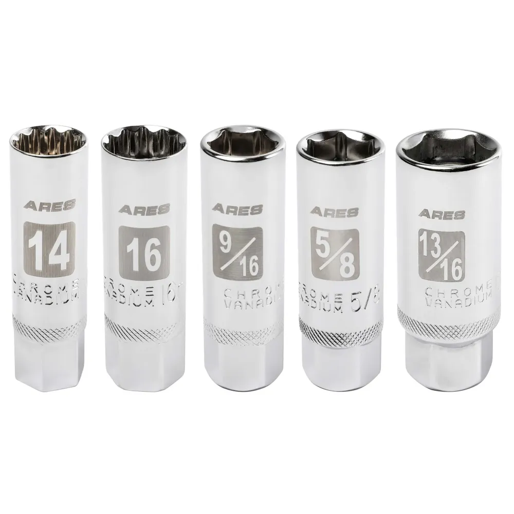 ARES 11016 - 5-Piece Magnetic Spark Plug Socket Set