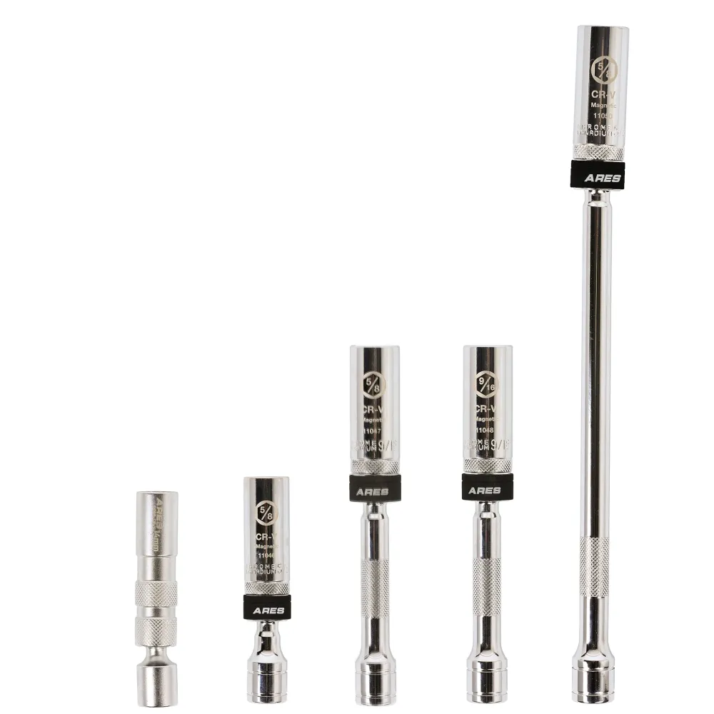 ARES 11052 - 5-Piece Magnetic Zwenkbaar Spark Plug Socket Set