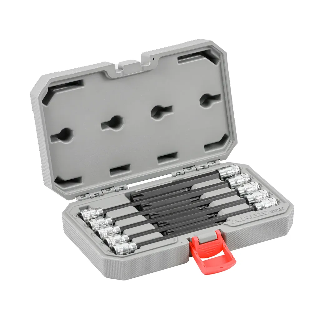 ARES 31037 - 10-Piece 3/8-Inch Drive Extra Lang Torx Bit Socket Set