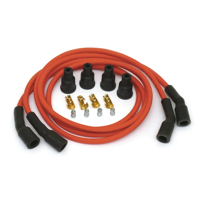 Dyna, Spark Plug Wire Set 7mm Rood Harley-Davidson