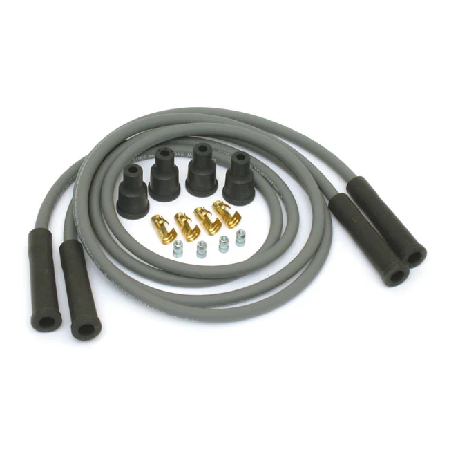 Dyna, Spark Plug Wire Set 8mm Asgrijs Harley-Davidson